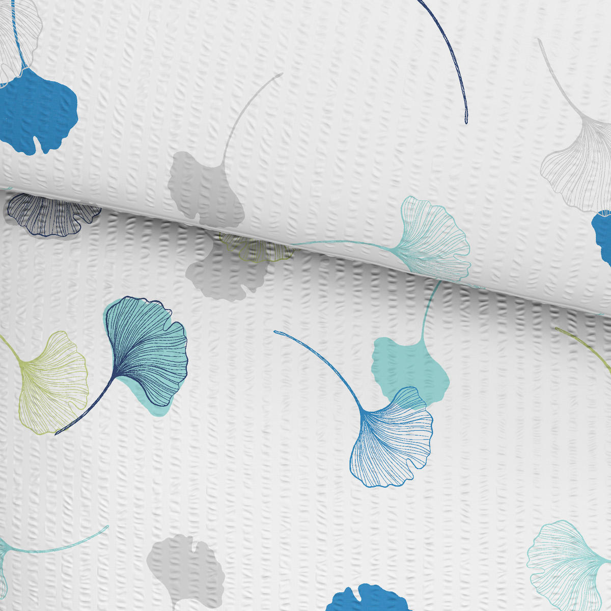 POSTELJINA MELANIE 140/200 cm krep plava, zelena  - zelena/plava, Konvencionalno, tekstil (140/200cm) - Esposa