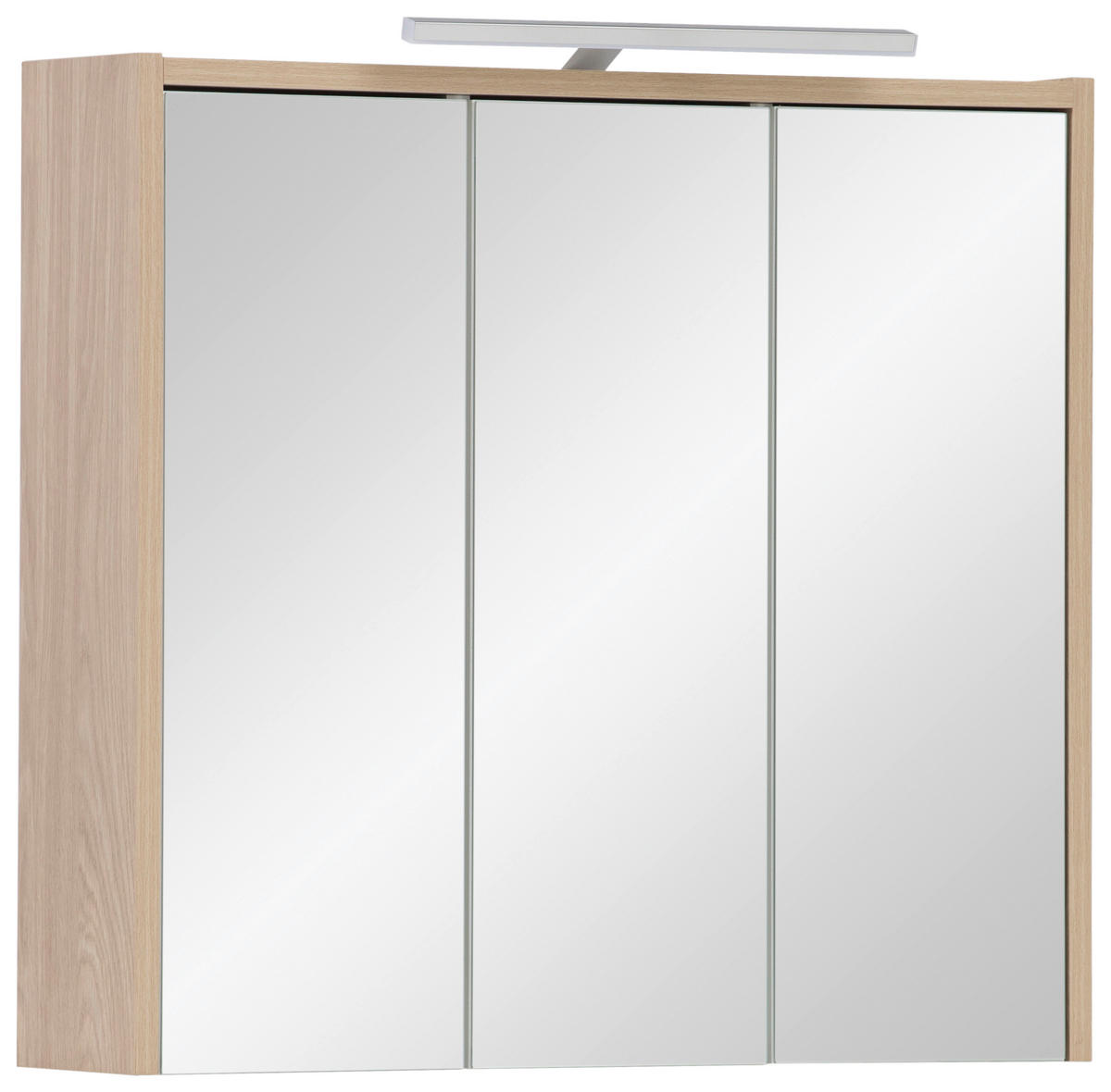 SPIEGELSCHRANK 65/64/16 cm  - Eichefarben, MODERN, Glas/Holzwerkstoff (65/64/16cm) - MID.YOU