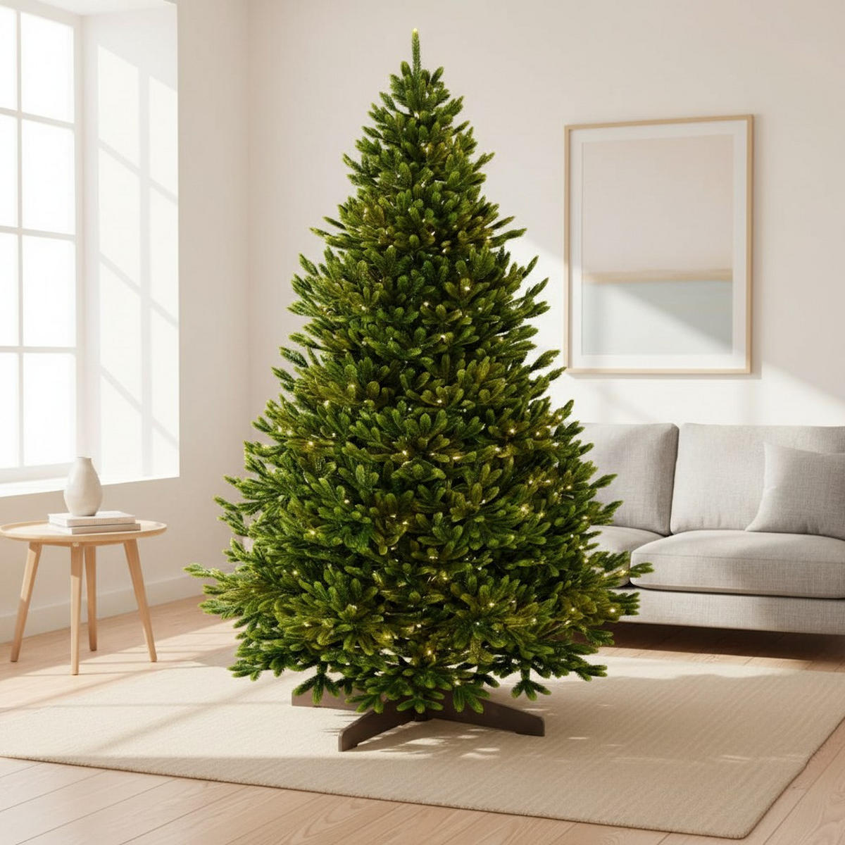 WEIHNACHTSBAUM 210 cm  - Grün, Basics, Holz/Kunststoff (132/210cm)