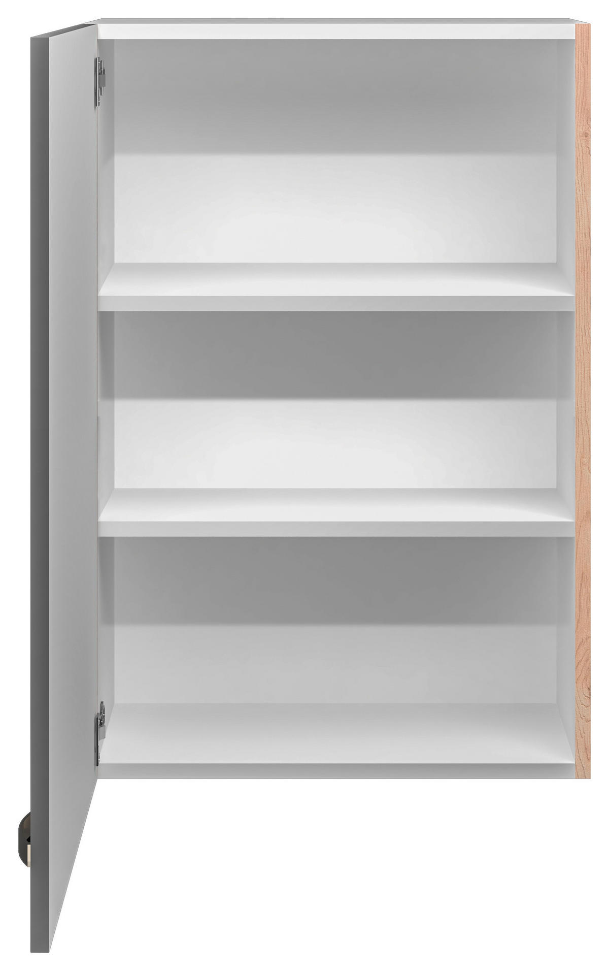 KÜCHENOBERSCHRANK 60/89/32 cm  in Eiche San Remo, Dunkelgrau  - Edelstahlfarben/Dunkelgrau, MODERN, Holzwerkstoff/Metall (60/89/32cm) - FlexWell