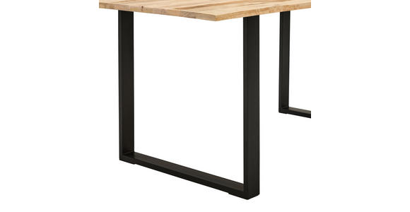 ESSTISCH - Schwarz/Naturfarben, LIFESTYLE, Holz/Metall (180/90/76cm) - Landscape
