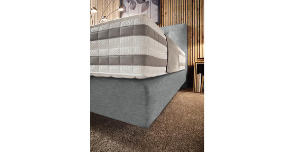 BOXSPRINGBETT 160/200 cm in Grau - Grau, KONVENTIONELL, Holz/Textil (160/200cm) - Dieter Knoll