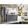 GARDEROBE 195/185/36 cm  - Anthrazit/Alufarben, Design, Holzwerkstoff/Metall (195/185/36cm) - Dieter Knoll