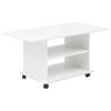 KONFERENČNÝ STOLÍK, biela, kompozitné drevo, 95/54,5/51 cm - biela, Modern, kompozitné drevo/plast (95/54,5/51cm) - MID.YOU