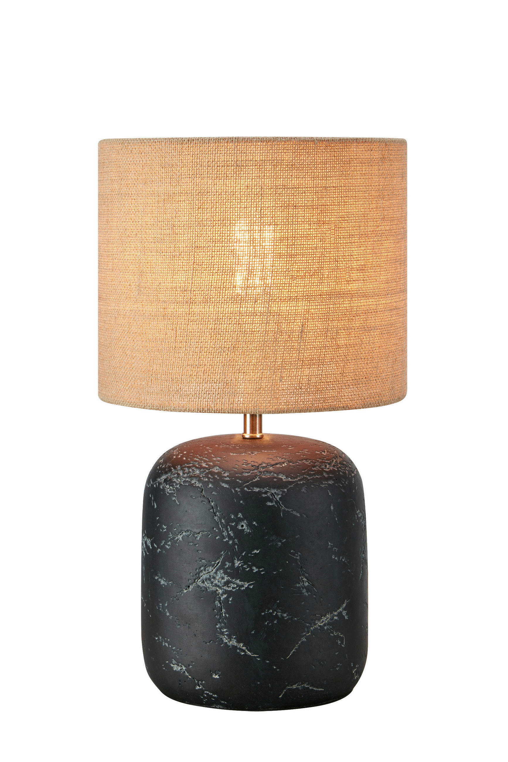 TISCHLEUCHTE 25/45 cm   - Schwarz, Basics, Naturmaterialien/Kunststoff (25/45cm) - Markslöjd