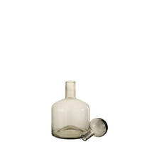 DEKOFLASCHE - Grau, Basics, Glas (22/22/40,5cm) - Ambia Home