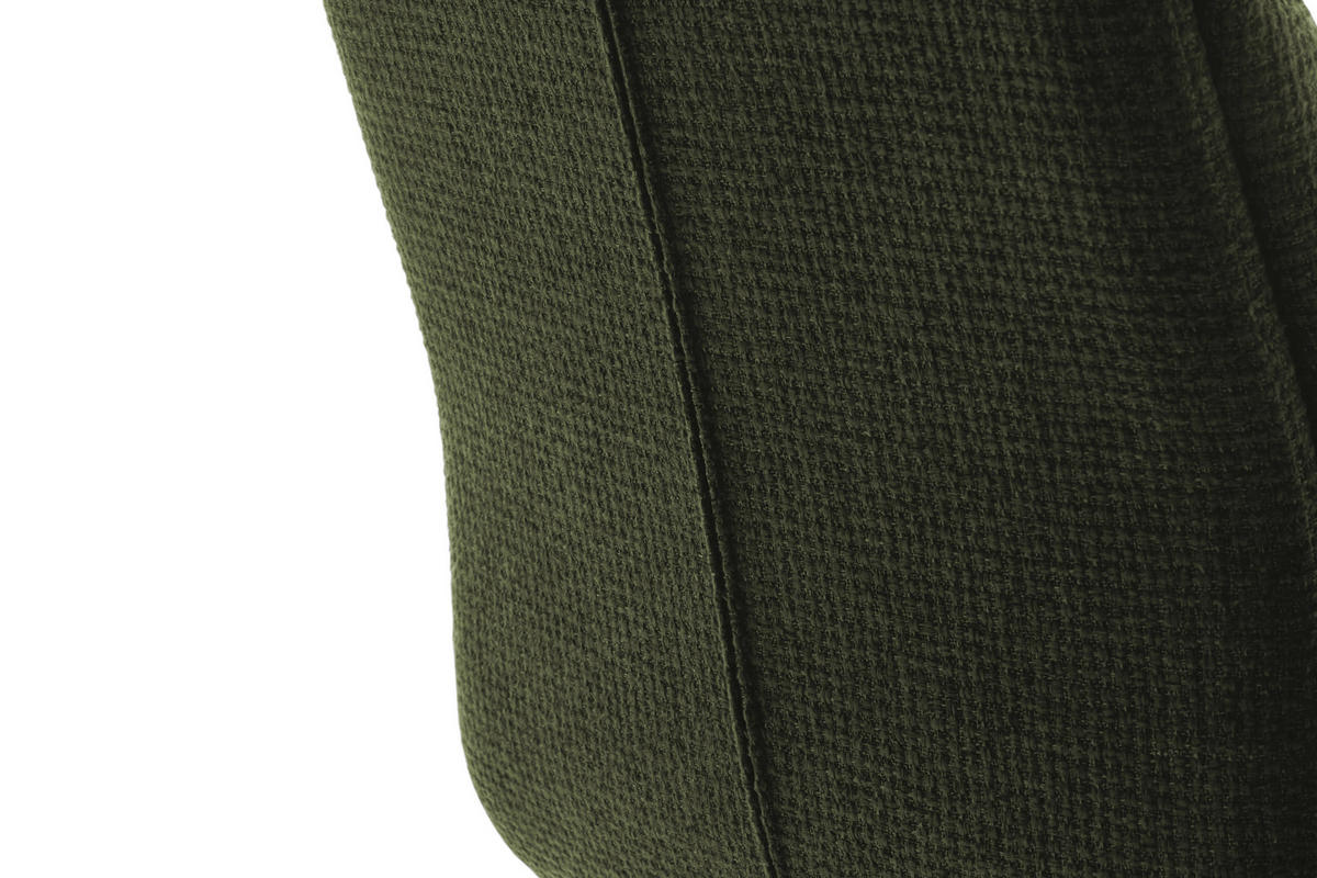 BARHOCKER in Metall, Textil Edelstahlfarben, Olivgrün  - Edelstahlfarben/Olivgrün, Design, Textil/Metall (43/84/52cm) - Dieter Knoll
