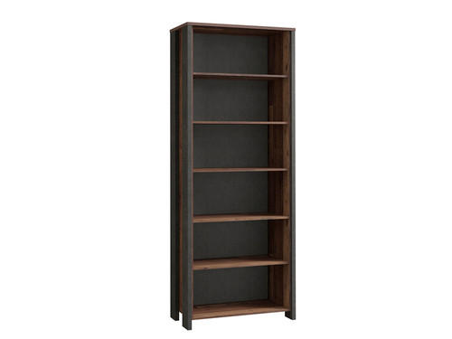 REGAL  86/220,1/42 cm Braun, Dunkelgrau  - Dunkelgrau/Braun, Basics, Holzwerkstoff/Kunststoff (86/220,1/42cm) - MID.YOU