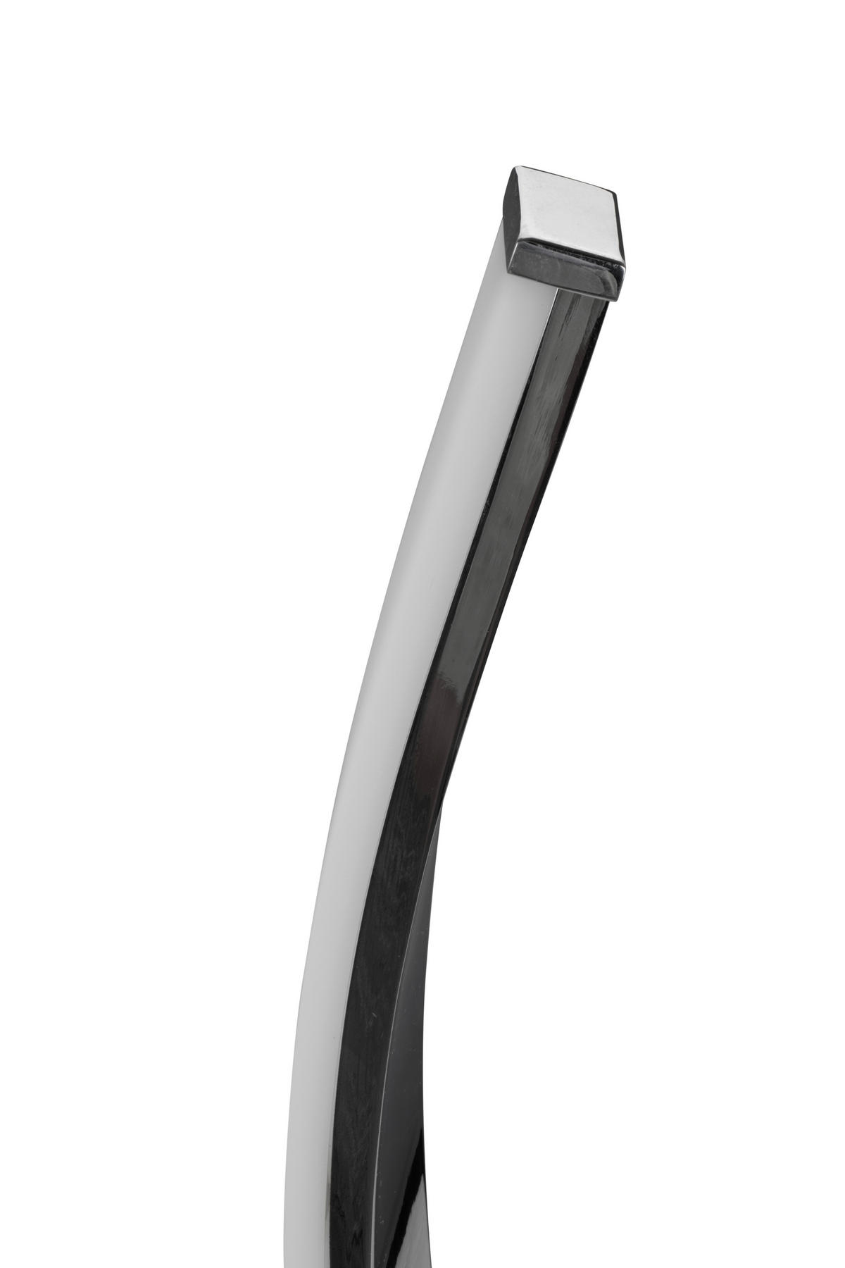 LED-STEHLEUCHTE Indigo 25/137 cm  - Chromfarben/Weiß, Design, Kunststoff/Metall (25/137cm) - Dieter Knoll