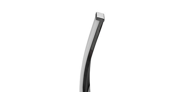 LED-STEHLEUCHTE Indigo 25/137 cm  - Chromfarben/Weiß, Design, Kunststoff/Metall (25/137cm) - Dieter Knoll