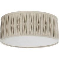TAKLAMPA PR Home Plissé 45/18 cm  - cremefärgad, Natur, textil (45/18cm)