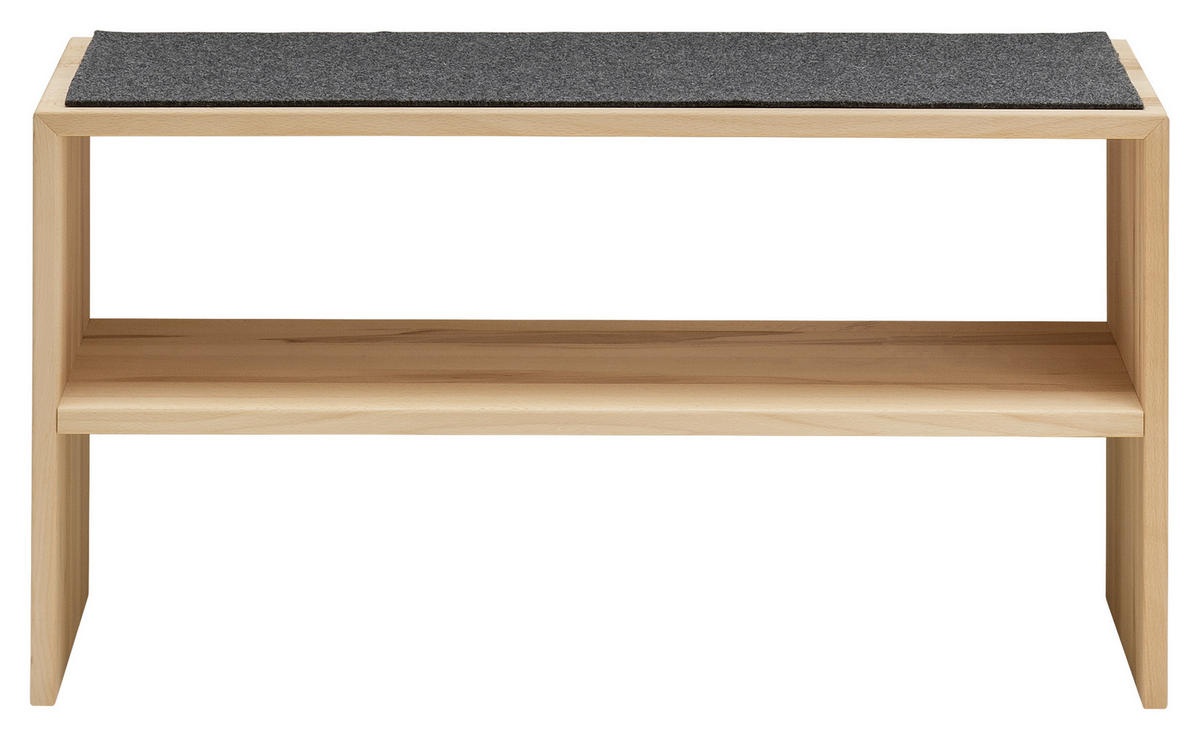 GARDEROBENBANK  in 88/46/37 cm  - Buchefarben, MODERN, Holz (88/46/37cm) - Linea Natura