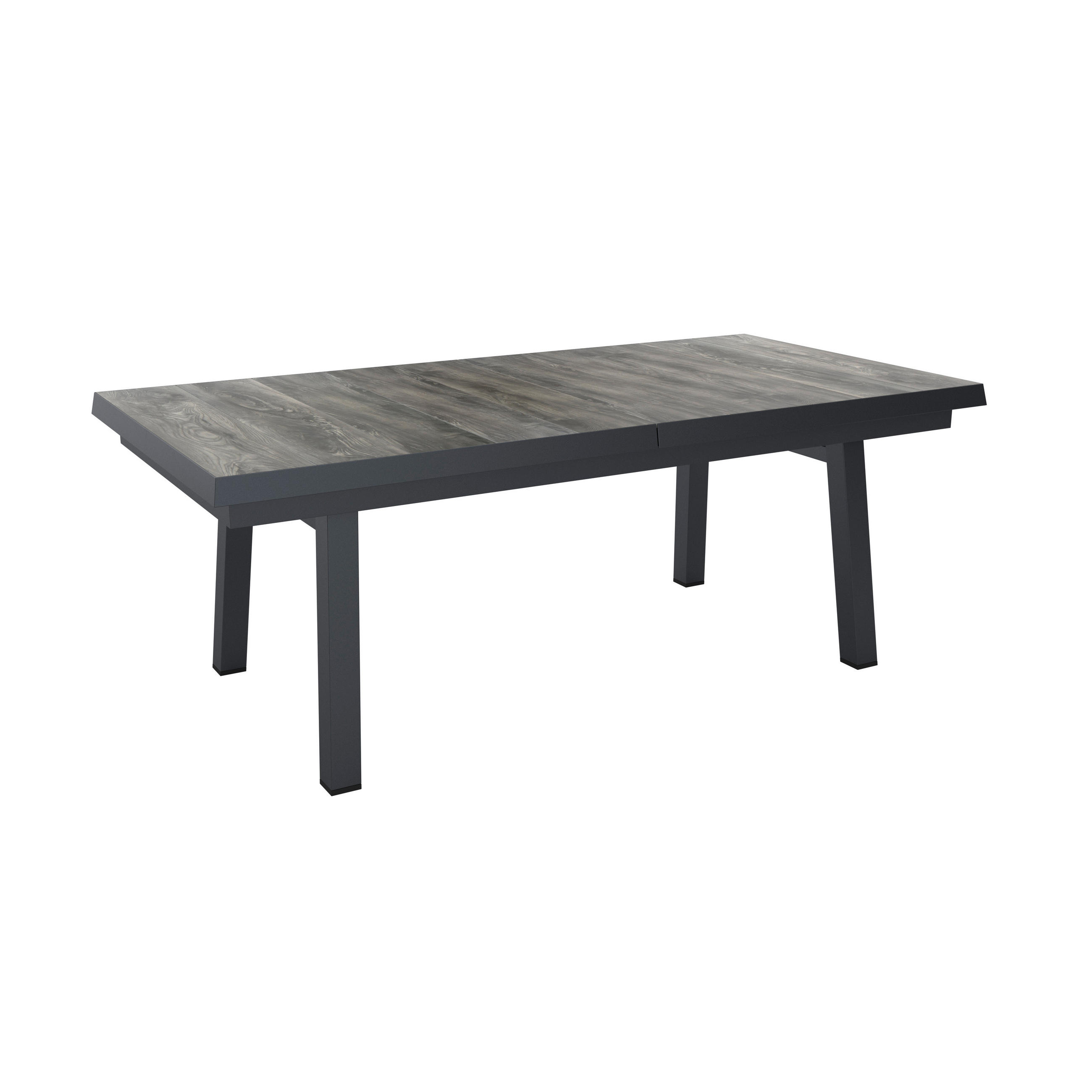 AUSZIEHTISCH Anthrazit, Grau rechteckig  ausziehbar  - Anthrazit/Grau, Design, Keramik/Metall (160-210/100/77cm) - Ambia Garden