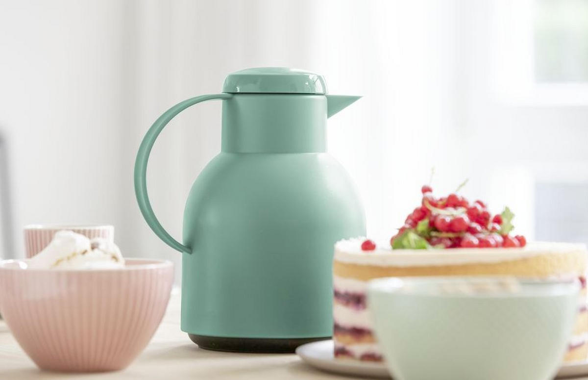 ISOLIERKANNE SAMBA 1,0 L  - Grün, Basics, Kunststoff (1,0l) - Emsa