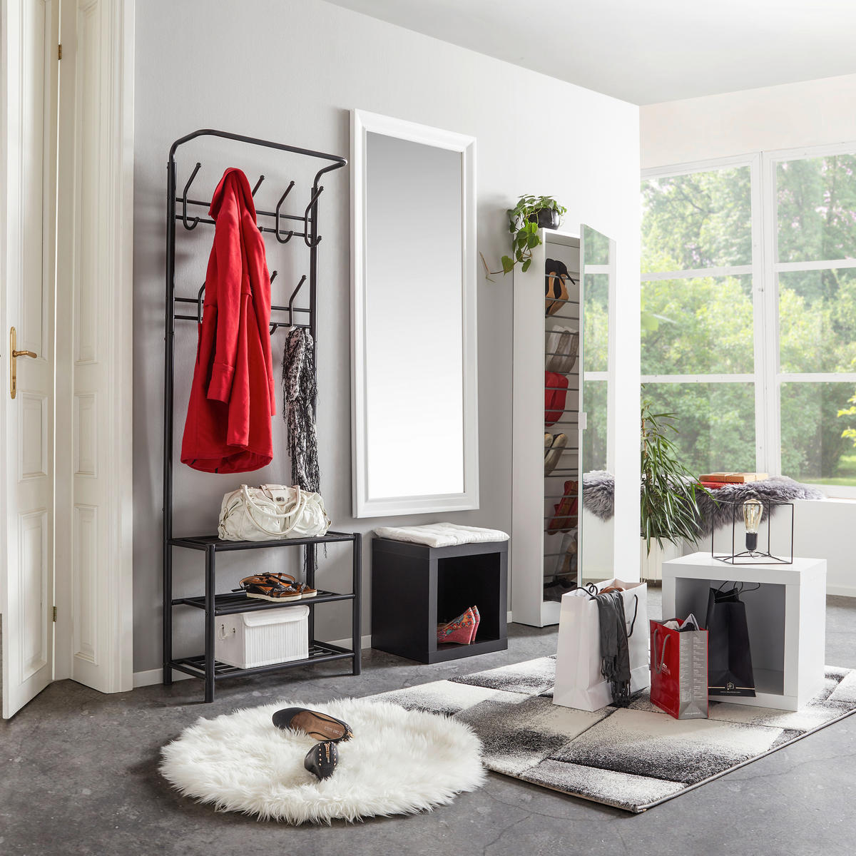 KLÄDHÄNGARE - svart, Design, metall (67/185/32cm) - Best Price