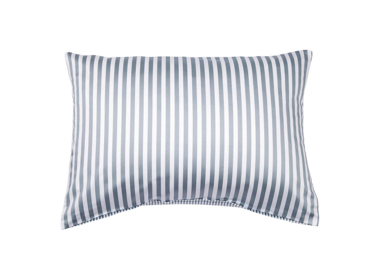 KISSENBEZUG Giorgio 40/60 cm  - Silberfarben/Weiß, KONVENTIONELL, Textil (40/60cm) - Janine