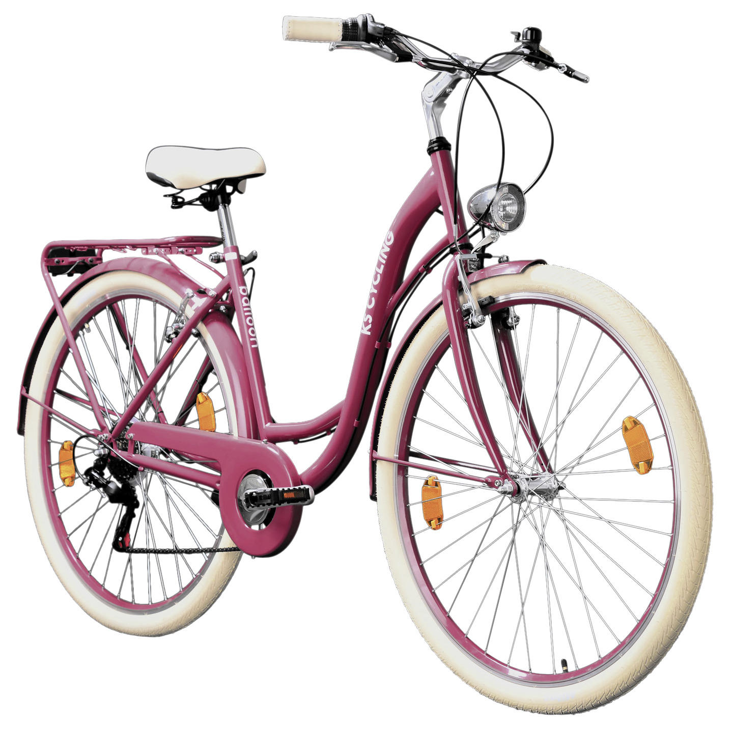 CITYBIKE 28 Zoll Damen  - Rot, Basics, Metall (180/70/80cm) - Da Capo