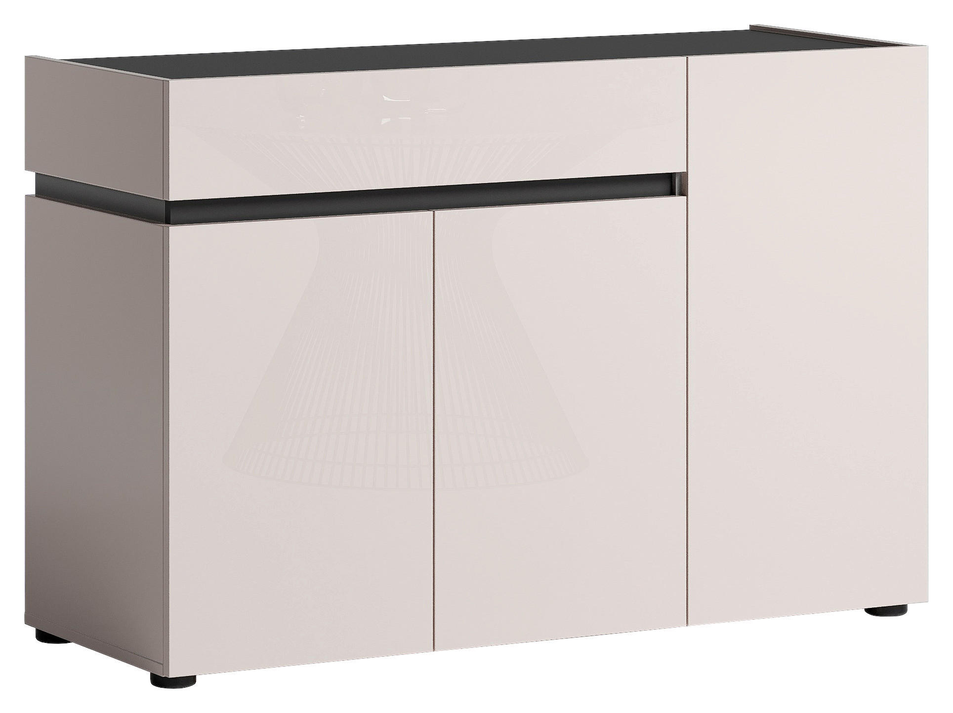 SIDEBOARD  120,2/80,1/42,6 cm 1 Schublade(n)  - Kaschmir/Anthrazit, Design, Holzwerkstoff/Kunststoff (120,2/80,1/42,6cm) - Voleo