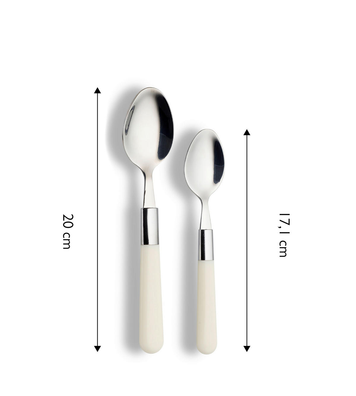 BESTICKSET  16 delar  - cremefärgad, Design, metall/plast - Echtwerk