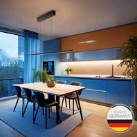 LED-HÄNGELEUCHTE Pendelleuchte 18/18 Down Gestensteuerung 118/1,8/1,8 cm   - Schwarz, Design, Metall (118/1,8/1,8cm) - Ambiente