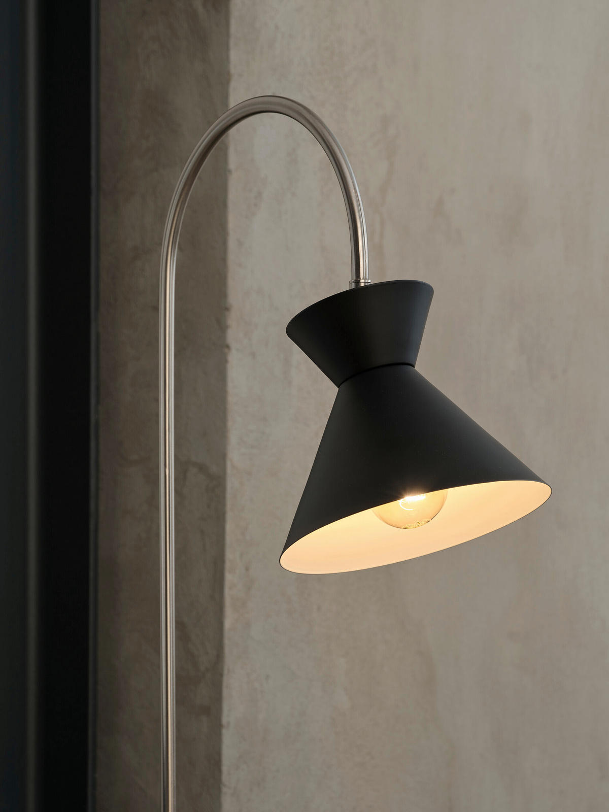 STEHLEUCHTE 24/45/140 cm    - Schwarz, Basics, Metall (24/45/140cm) - Osram