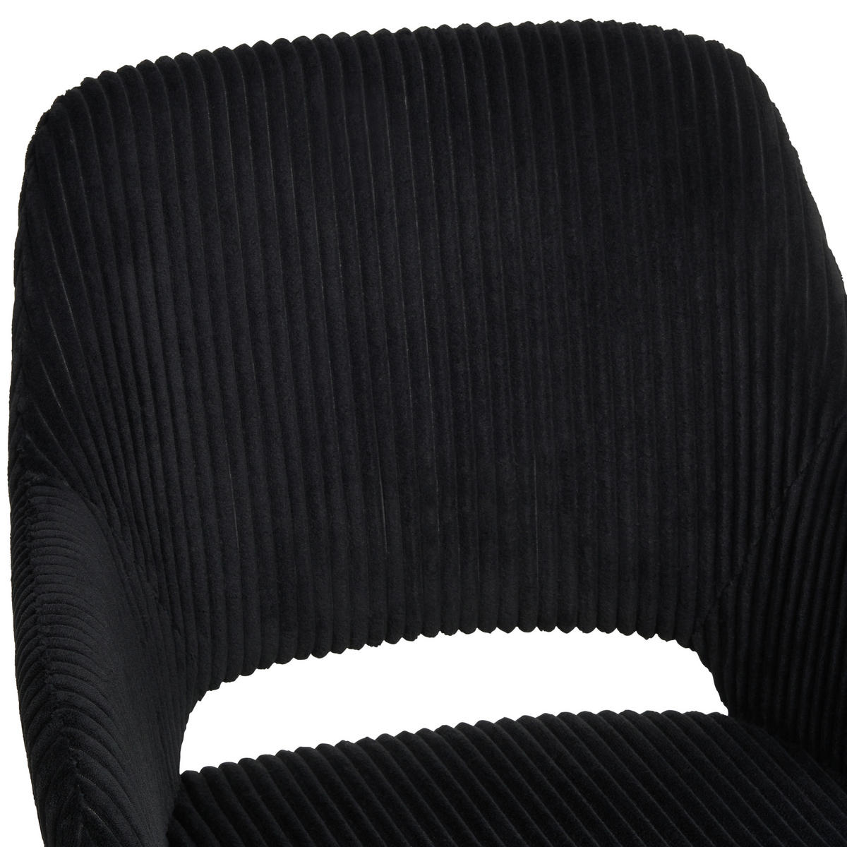 ARMLEHNSTUHL  in Eisen Cord  - Schwarz, KONVENTIONELL, Holz/Textil (57/83.5/63cm) - MID.YOU