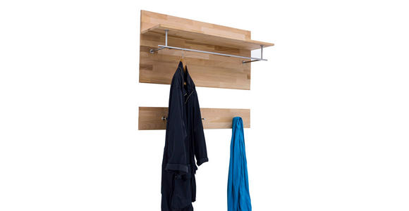 GARDEROBENPANEEL  in 100/105/27 cm  - Buchefarben, KONVENTIONELL, Holz (100/105/27cm) - Hom`in