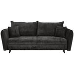 SCHLAFSOFA in Chenille Anthrazit  - Anthrazit/Schwarz, KONVENTIONELL, Holz/Textil (238/99/108cm) - Carryhome