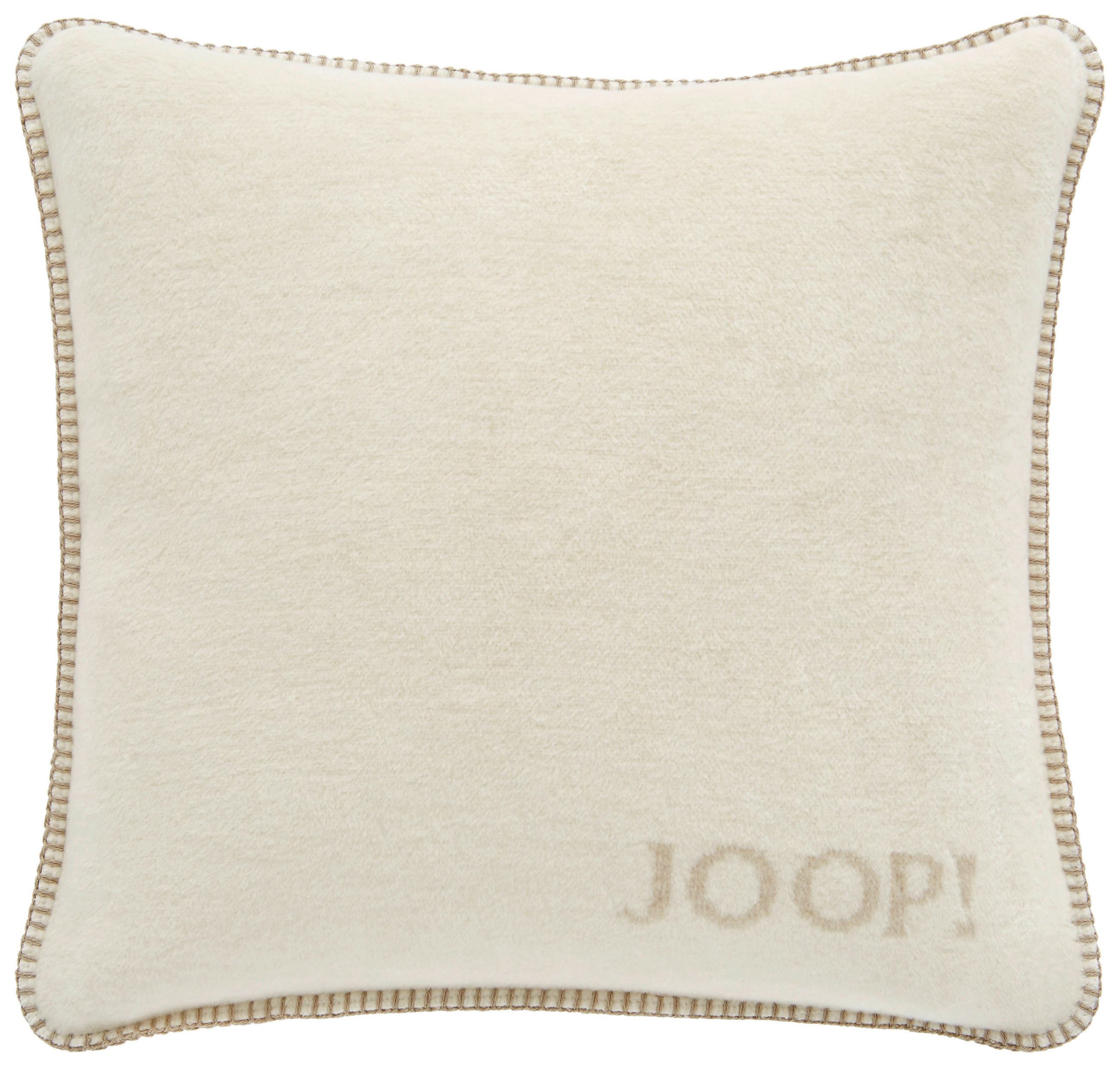 KISSENHÜLLE Uni Doubleface Melange 50/50 cm - Sandfarben, KONVENTIONELL, Textil (50/50cm) - Joop!