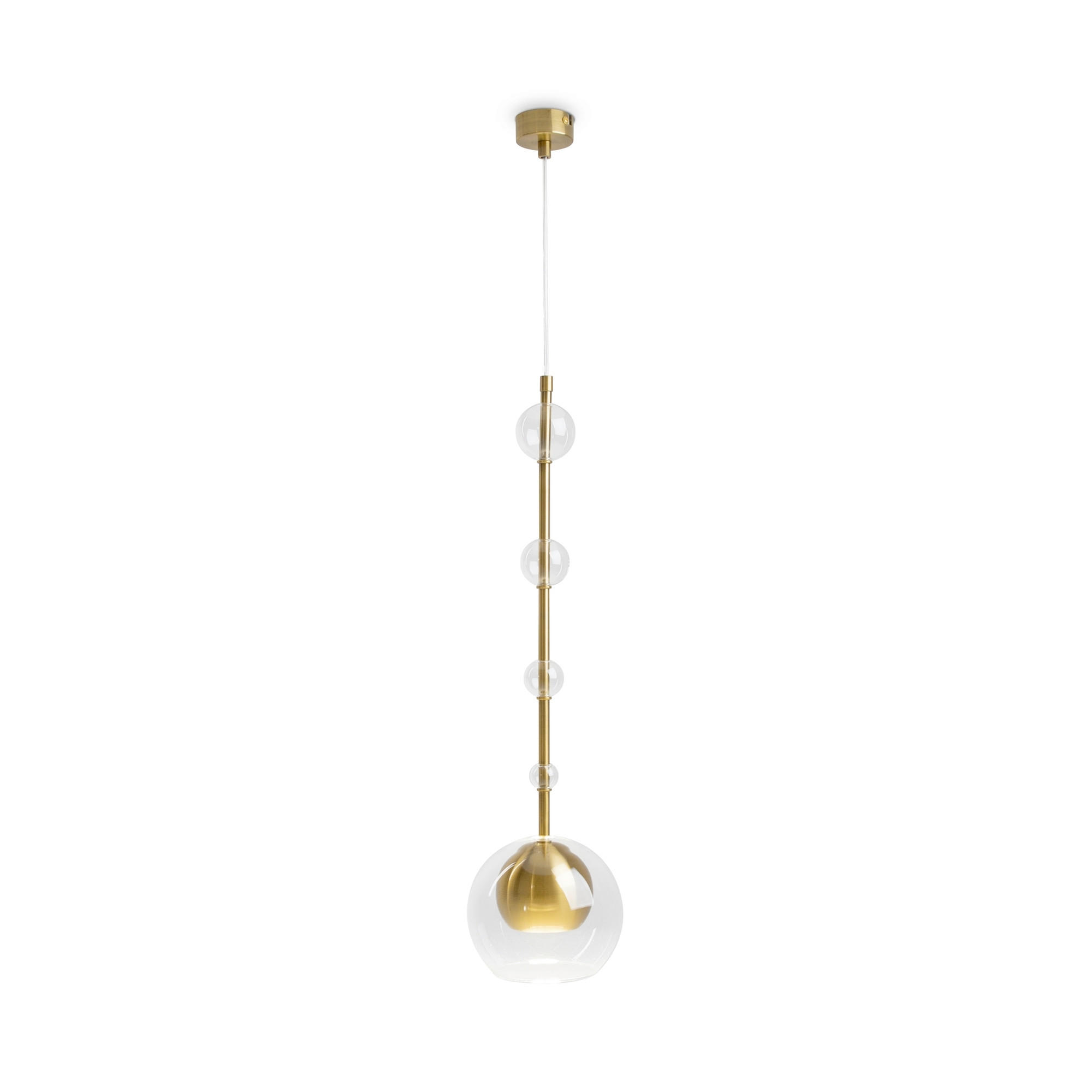 PENDELLEUCHTE Ros 16/362.5 cm  - Messingfarben, Design, Metall (16/362.5cm) - MAYTONI