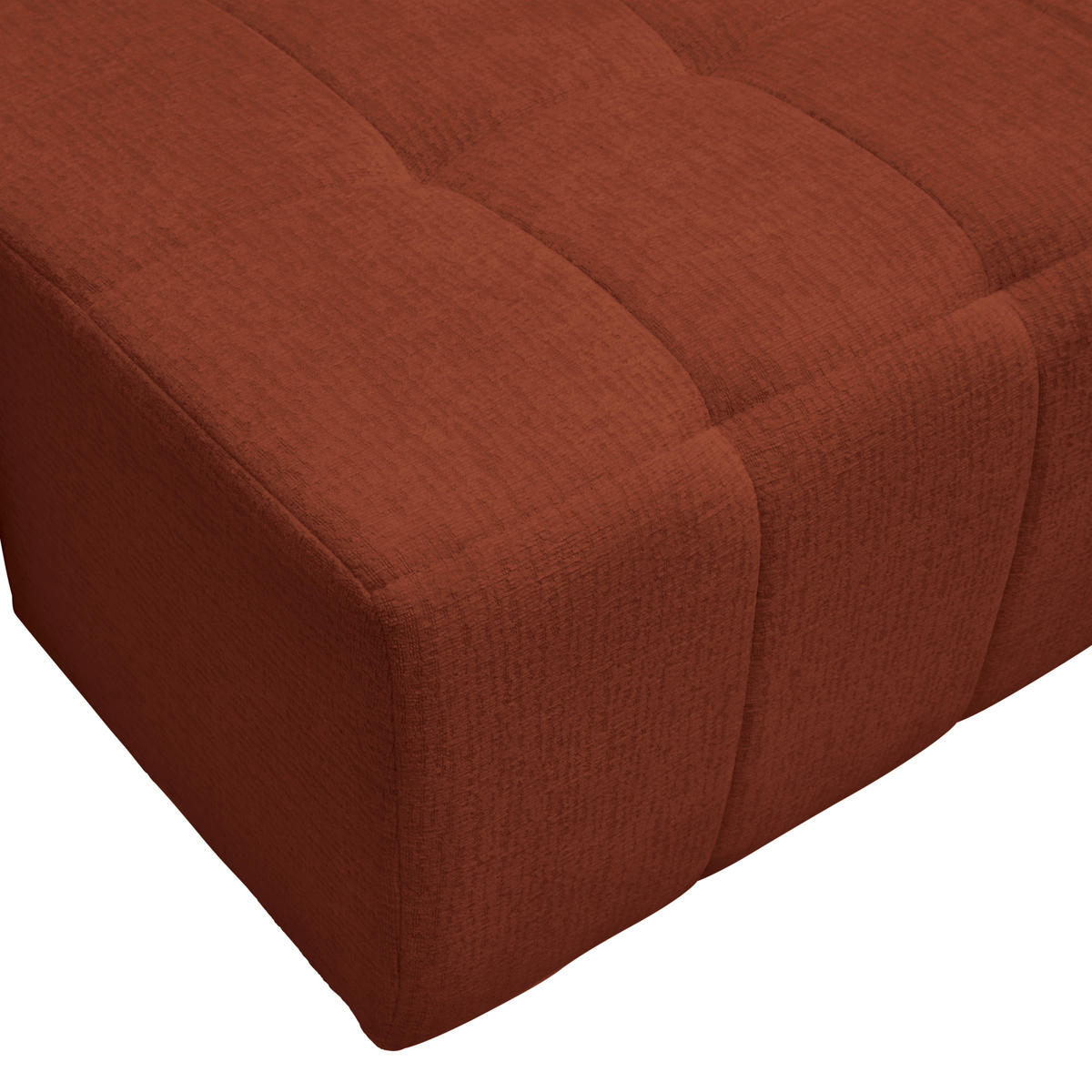 SCHLAFSOFA in Chenille, Jacquard Rostfarben  - Rostfarben/Schwarz, Kunststoff/Textil (245/74-90/104cm) - MID.YOU