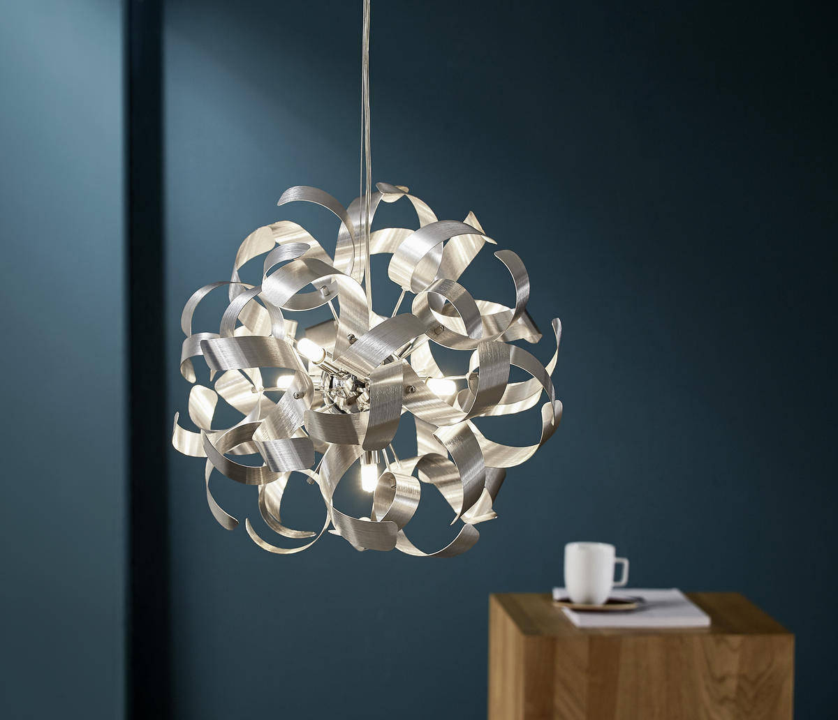 ZÁVESNÉ SVIETIDLO, 40/320 cm  - chrómová, Design, kov (40/320cm) - Ambiente