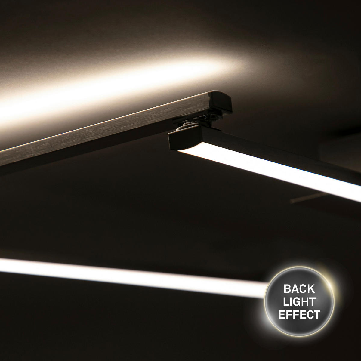 LED-DECKENLEUCHTE Staff 227,2/12/5 cm  - Chromfarben/Alufarben, Basics, Kunststoff/Metall (227,2/12/5cm)