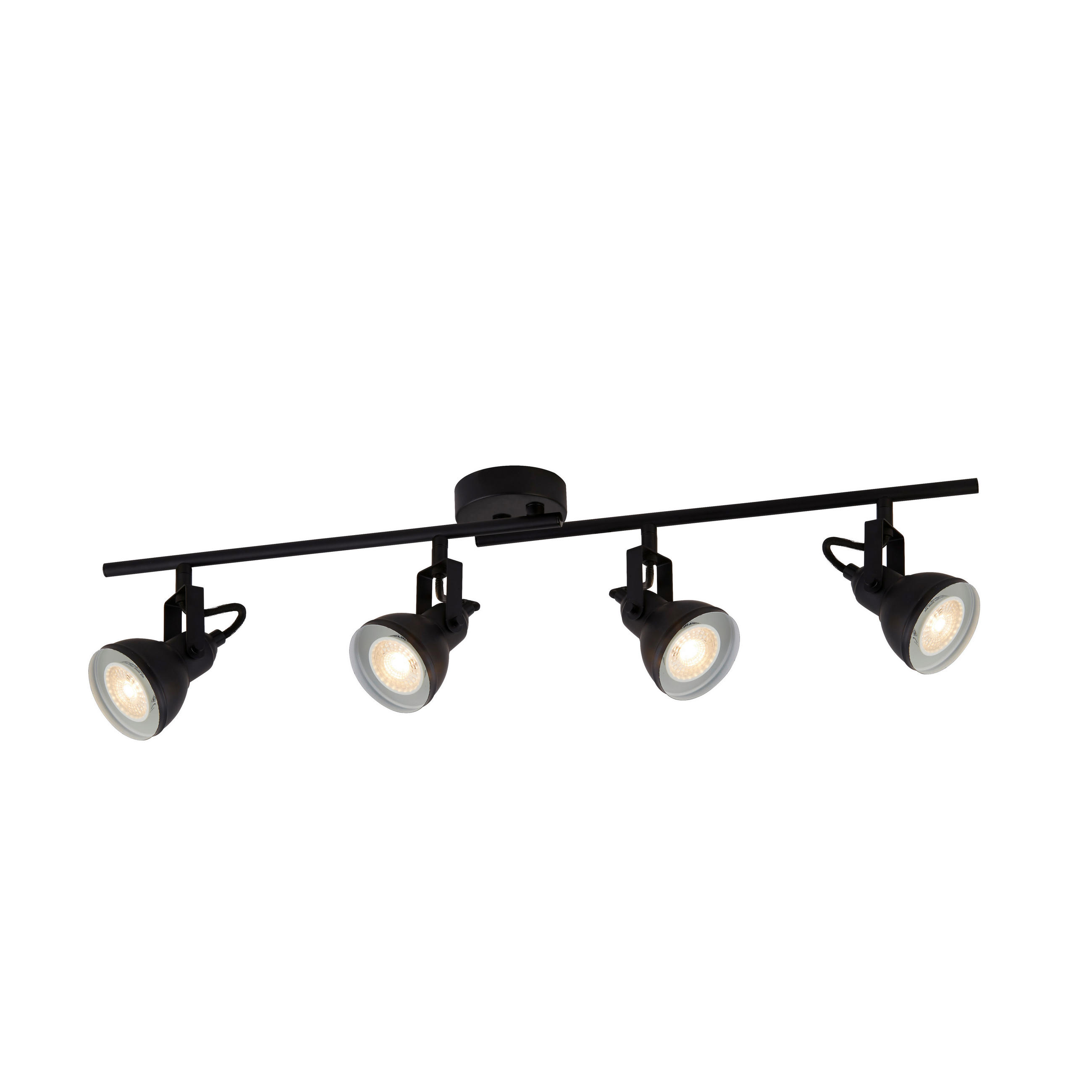 DECKENSTRAHLER Focus 81/9/19 cm  - Schwarz, Design, Metall (81/9/19cm)