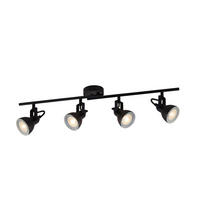 DECKENSTRAHLER Focus 81/9/19 cm  - Schwarz, Design, Metall (81/9/19cm)