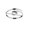 LED-DECKENLEUCHTE Parma 50/13,5 cm   - Chromfarben, Design, Metall (50/13,5cm)