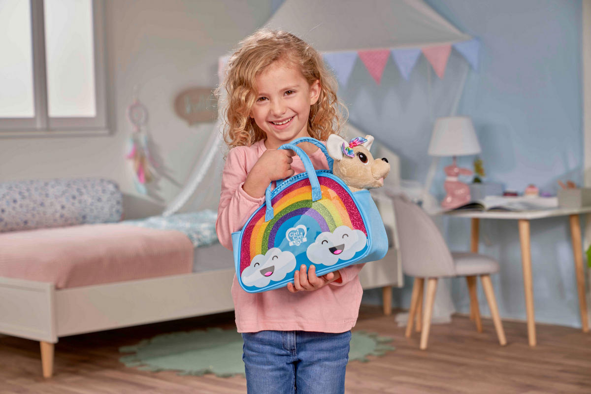 PLÜSCHTIER Chi Chi Love Rainbow  - Multicolor/Braun, Basics, Kunststoff/Textil (17/27/30cm) - Simba