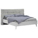 BETT 180/200 cm  in Grau, Weiß  - Schwarz/Weiß, Design, Metall (180/200cm) - Novel