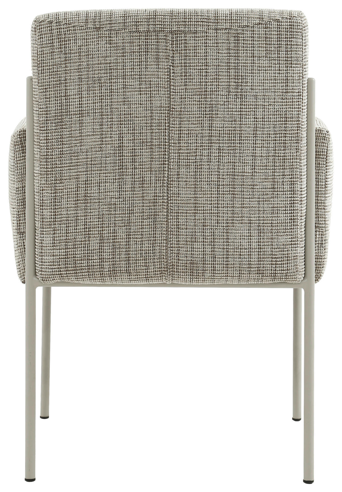 ARMLEHNSTUHL  in Eisen Webstoff  - Taupe, Design, Textil/Metall (62/86/63cm) - Novel