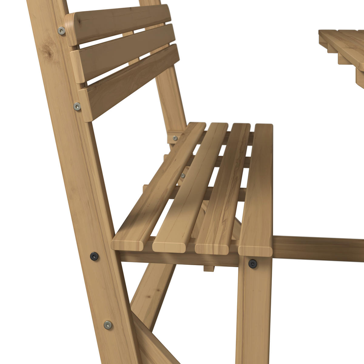 GARTENSET  - Creme/Akaziefarben, MODERN, Holz/Textil (210/183/120cm) - Ambia Garden