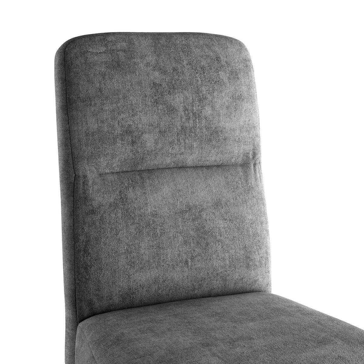 STUHL - Eichefarben/Schwarz, KONVENTIONELL, Holz/Textil (43/91/58cm) - Livetastic