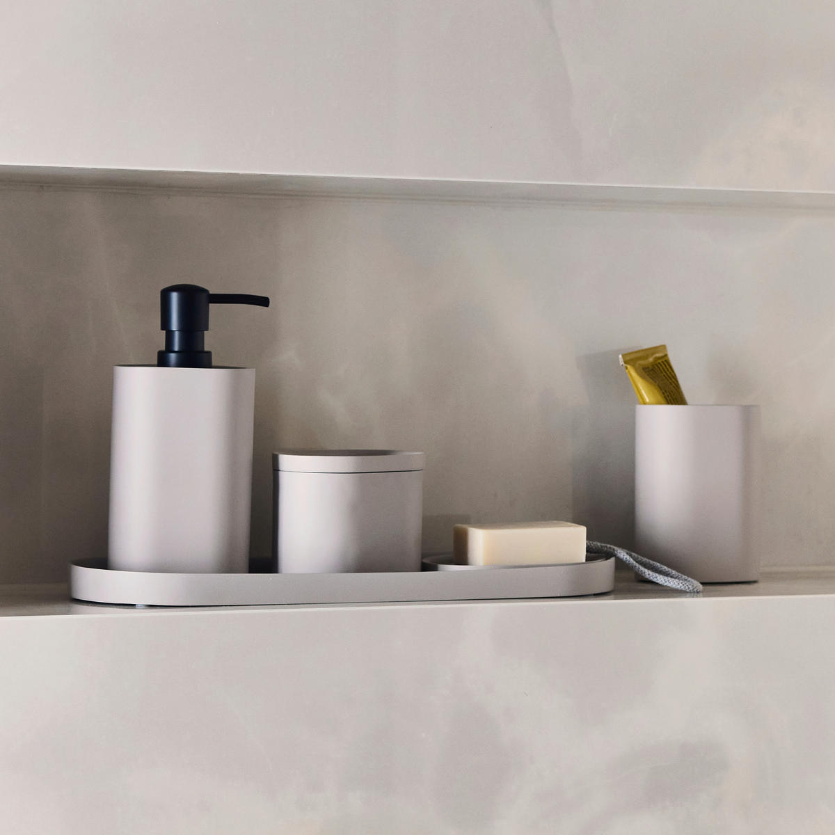 SEIFENSPENDER SERENITY  - Beige, Basics (8,5/6/18cm) - Moeve