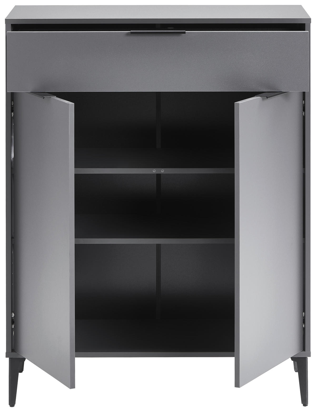 SCHUHSCHRANK  in 92/117/40 cm  - Anthrazit/Schwarz, MODERN, Holzwerkstoff/Kunststoff (92/117/40cm) - Hom`in