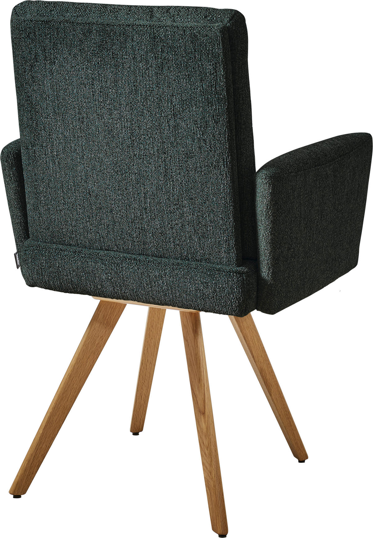 ARMLEHNSTUHL  in Flachgewebe  - Türkis/Eichefarben, Design, Holz/Textil (56/92/60cm) - Dieter Knoll