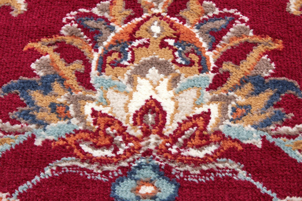 FLACHWEBETEPPICH 57/90 cm Luxor Multicolor, Rot  - Rot/Multicolor, Design, Kunststoff/Textil (57/90cm)