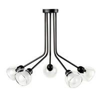 DECKENLEUCHTE 55/45 cm   - Schwarz, Basics, Metall (55/45cm)