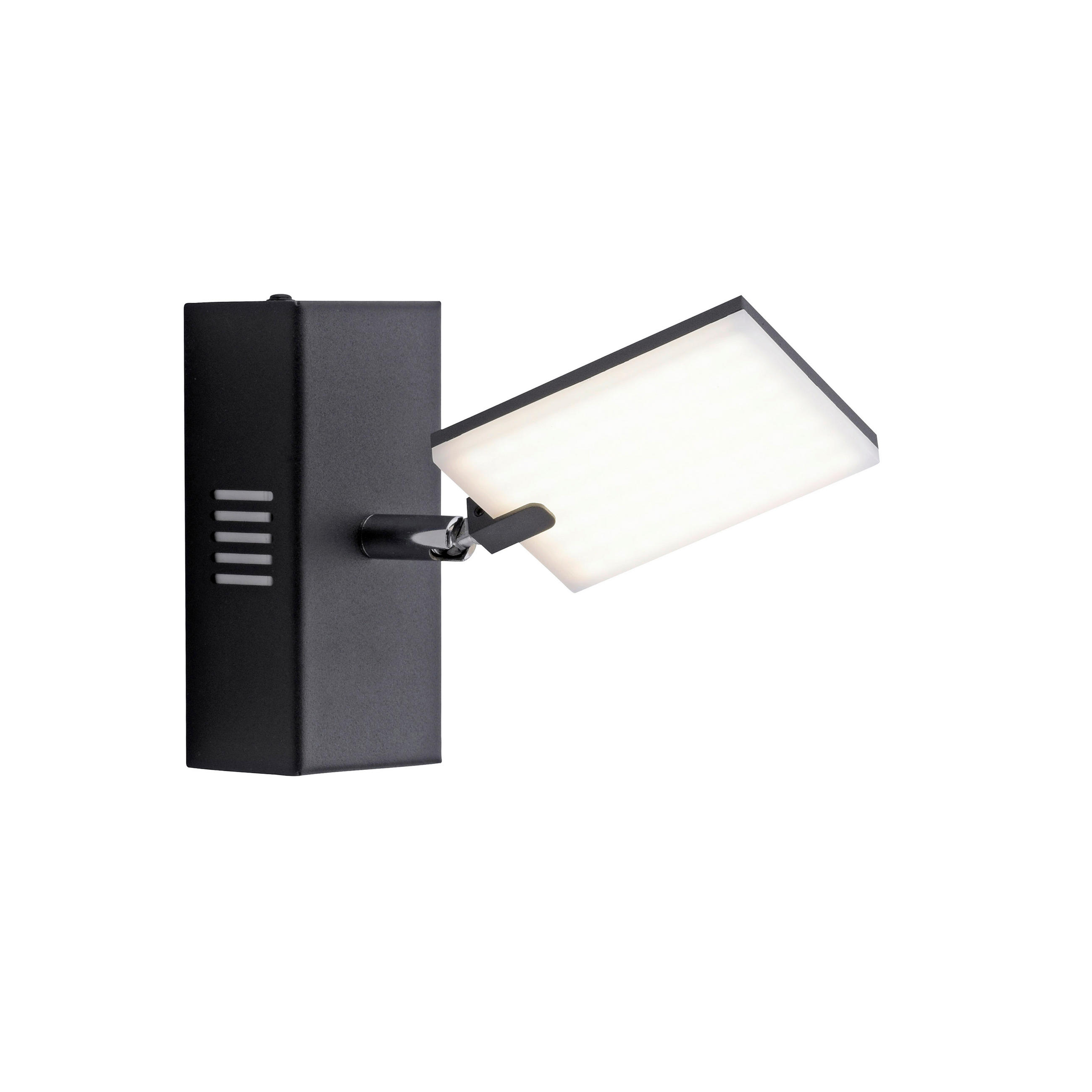 LED-STRAHLER 20/7.5/9.7 cm   - Schwarz, Design, Kunststoff/Metall (20/7.5/9.7cm) - Neuhaus PURE