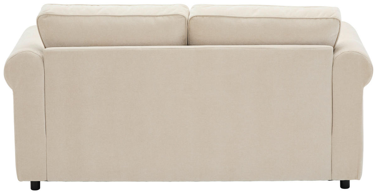 2,5-SITZER Chenille Beige  - Beige/Schwarz, KONVENTIONELL, Kunststoff/Textil (196/88/86cm) - Carryhome