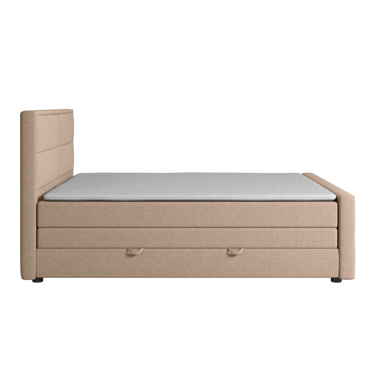 BOXSPRINGBETT 180/200 cm  in Naturfarben  - Schwarz/Naturfarben, Modern, Karton/Holz (180/200cm) - MID.YOU