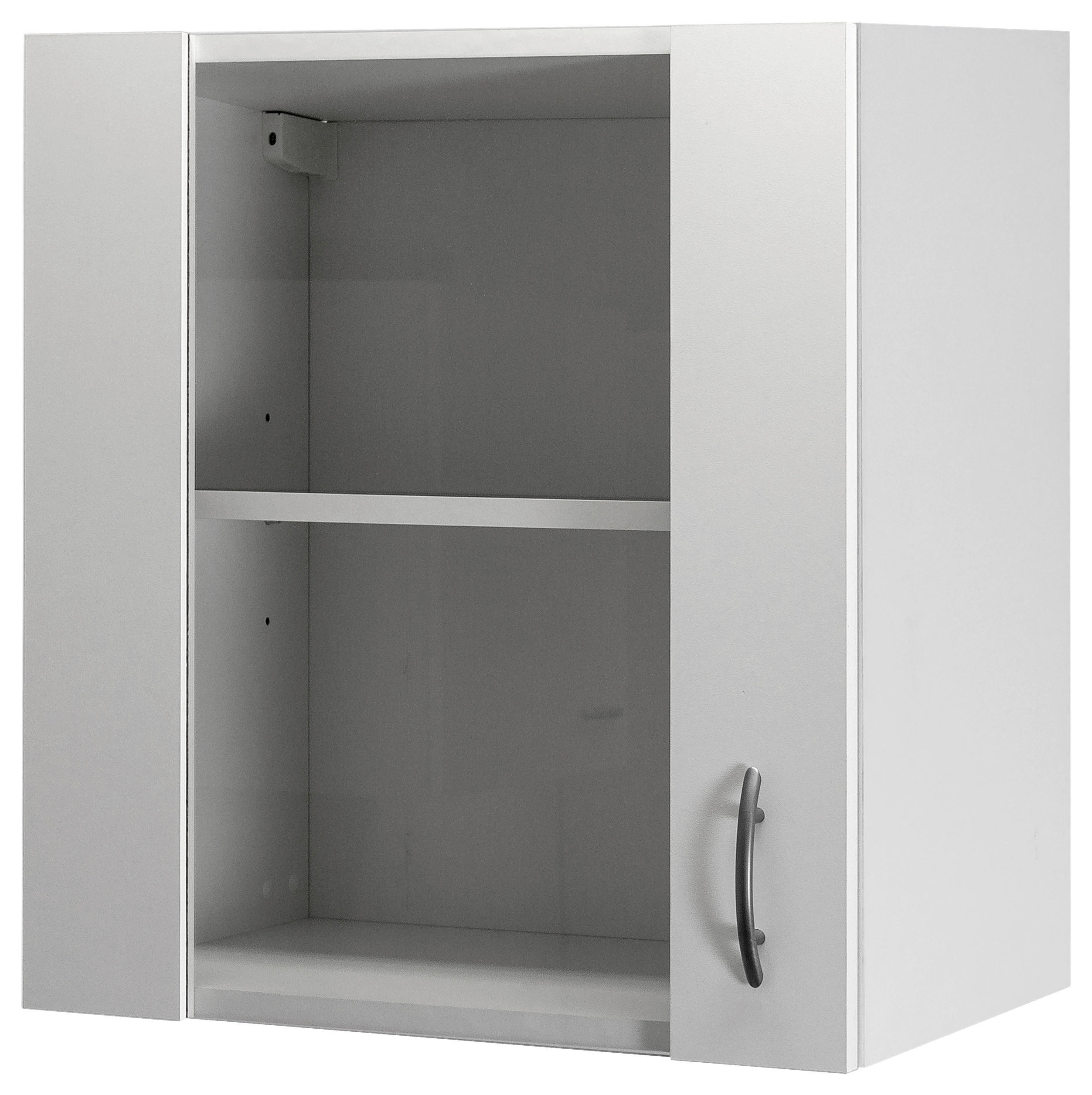 KÜCHENOBERSCHRANK 50/54,8/32 cm  in Weiß  - Edelstahlfarben/Weiß, Holzwerkstoff/Kunststoff (50/54,8/32cm) - FlexWell